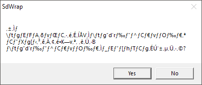 SdWrap error